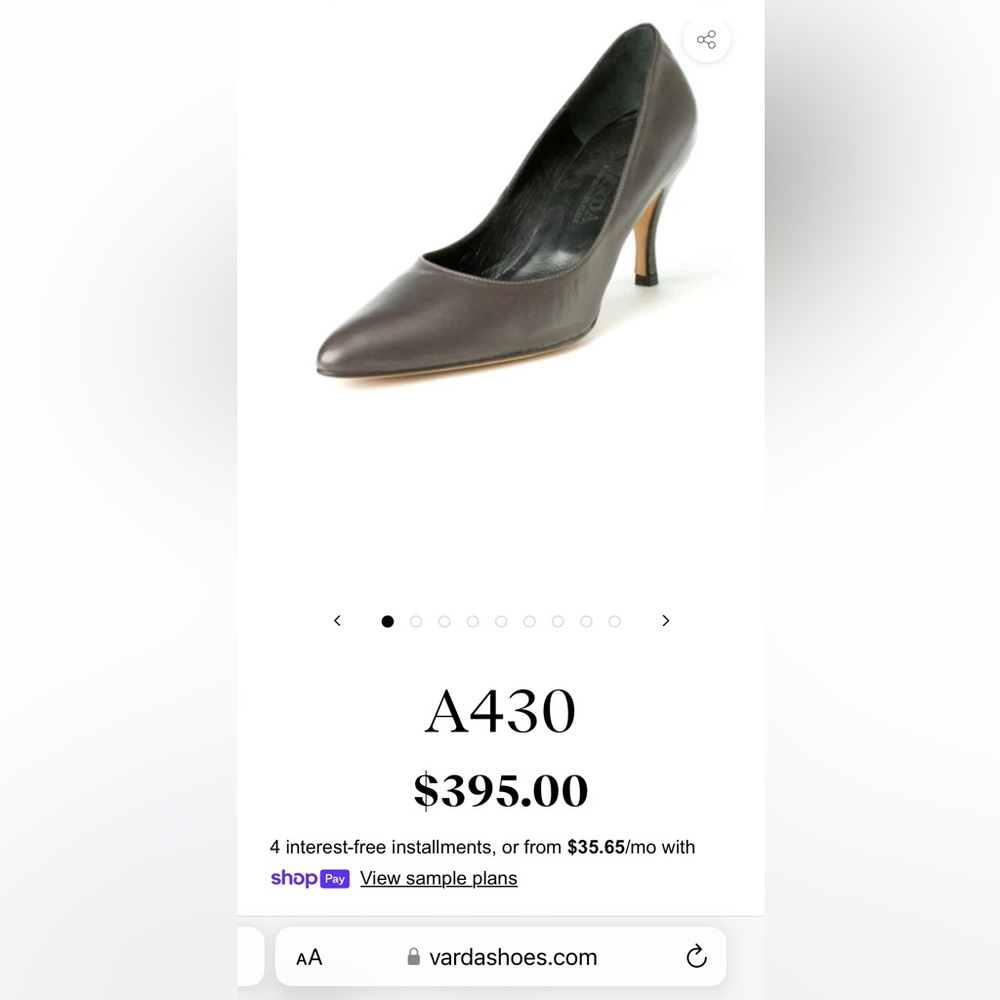 Varda Italian leather high heel shoes
